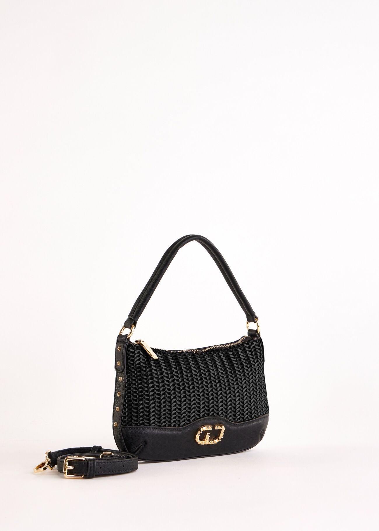 Sac porté épaule noir avec bandoulière