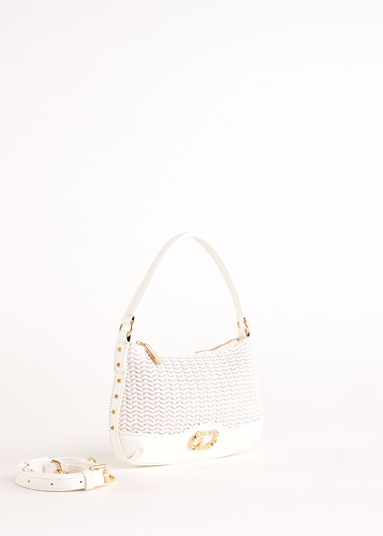 Sac porté épaule blanc avec bandoulière