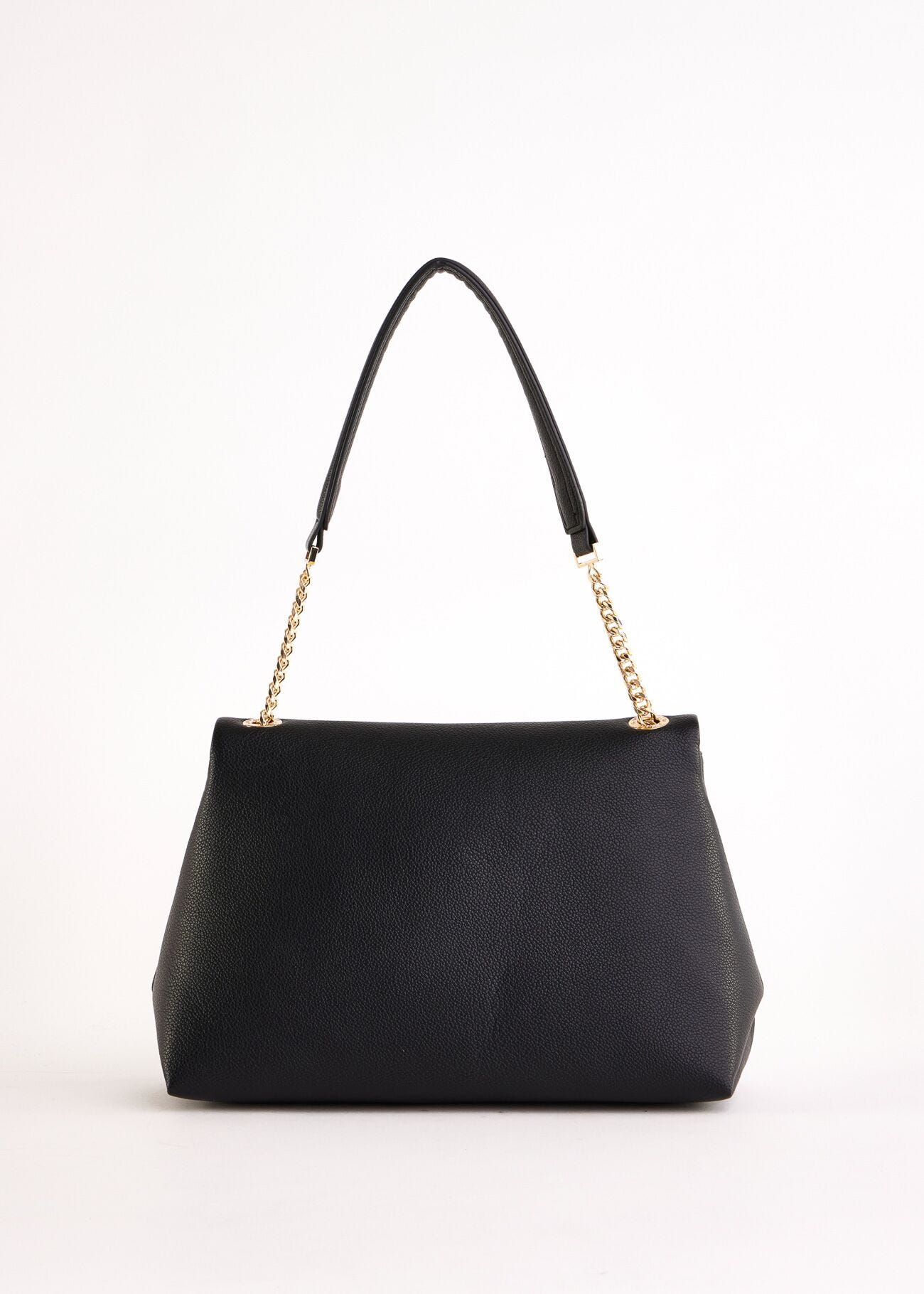 Sac porté épaule noir en matière synthétique