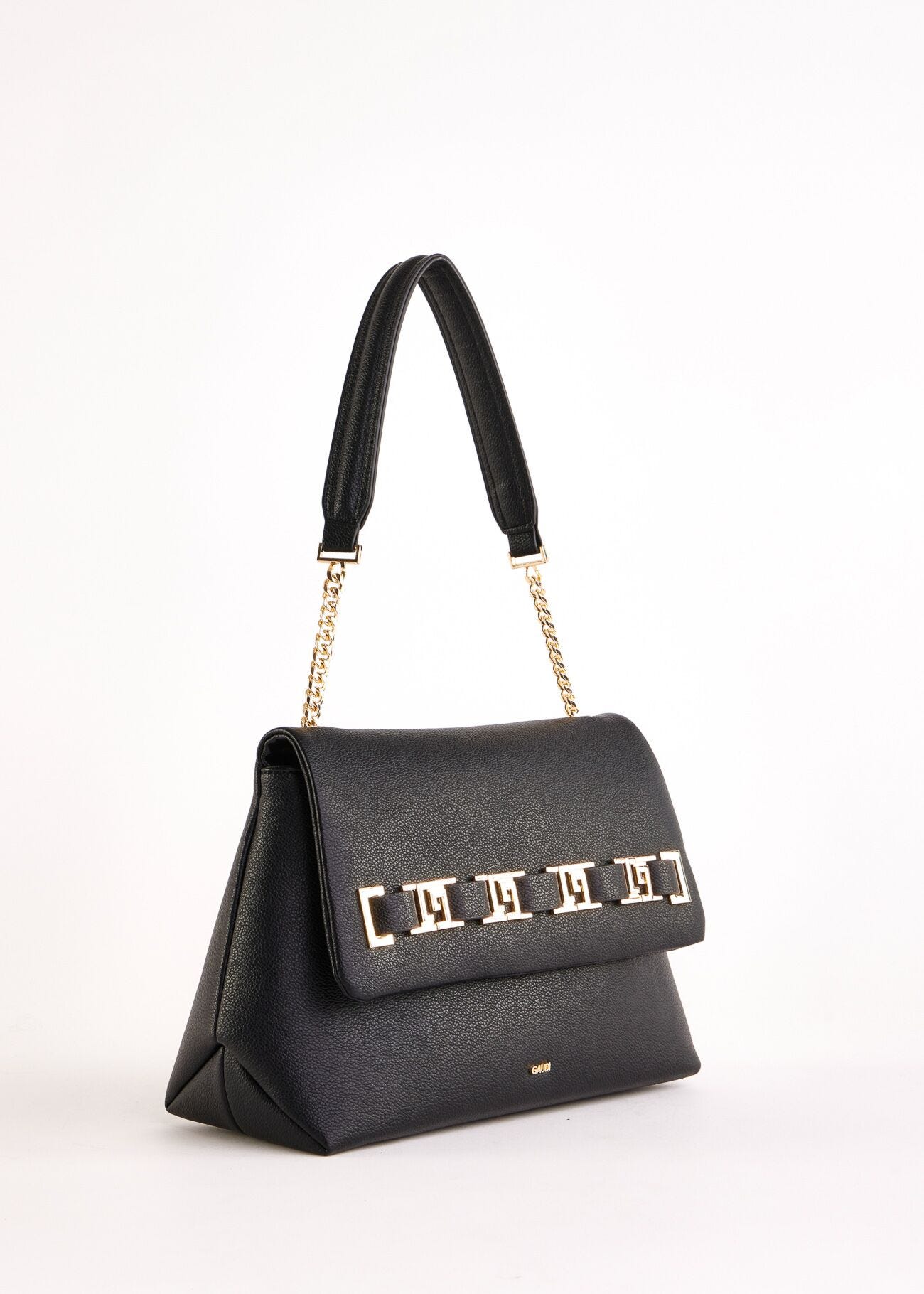 Sac porté épaule noir en matière synthétique