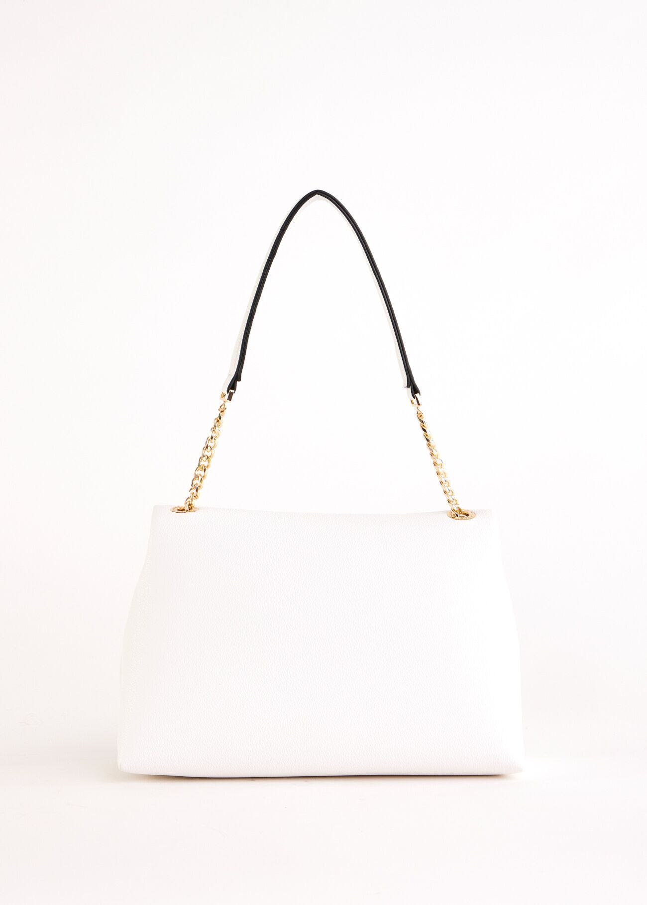 Sac porté épaule blanc en matière synthétique