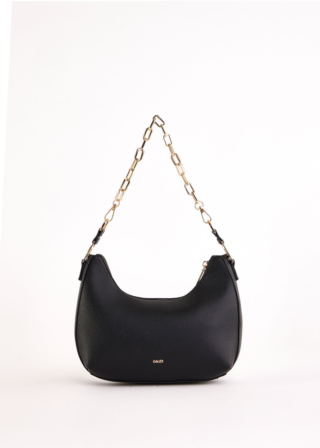 Borsa a spalla nera con tracolla