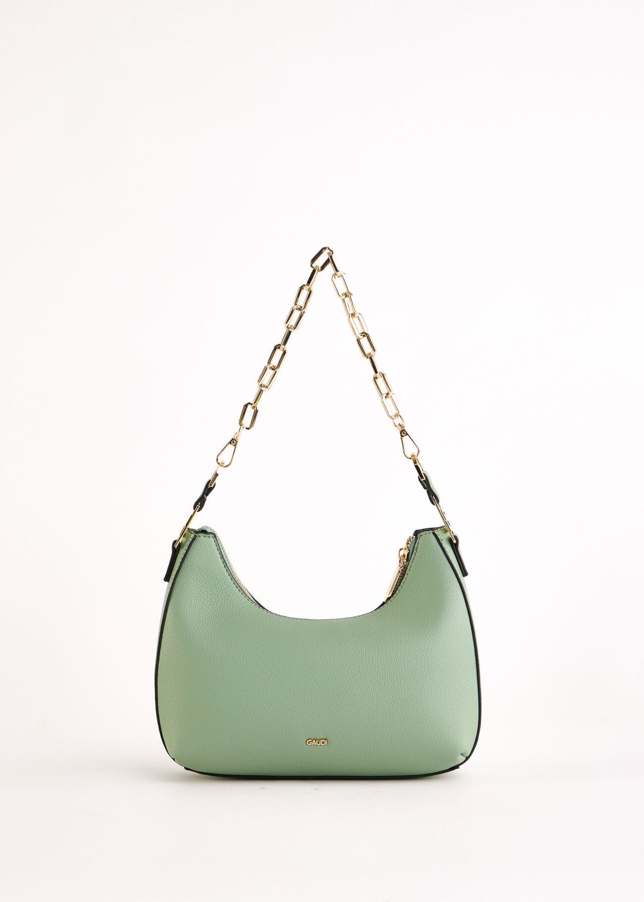 Borsa a spalla verde con tracolla