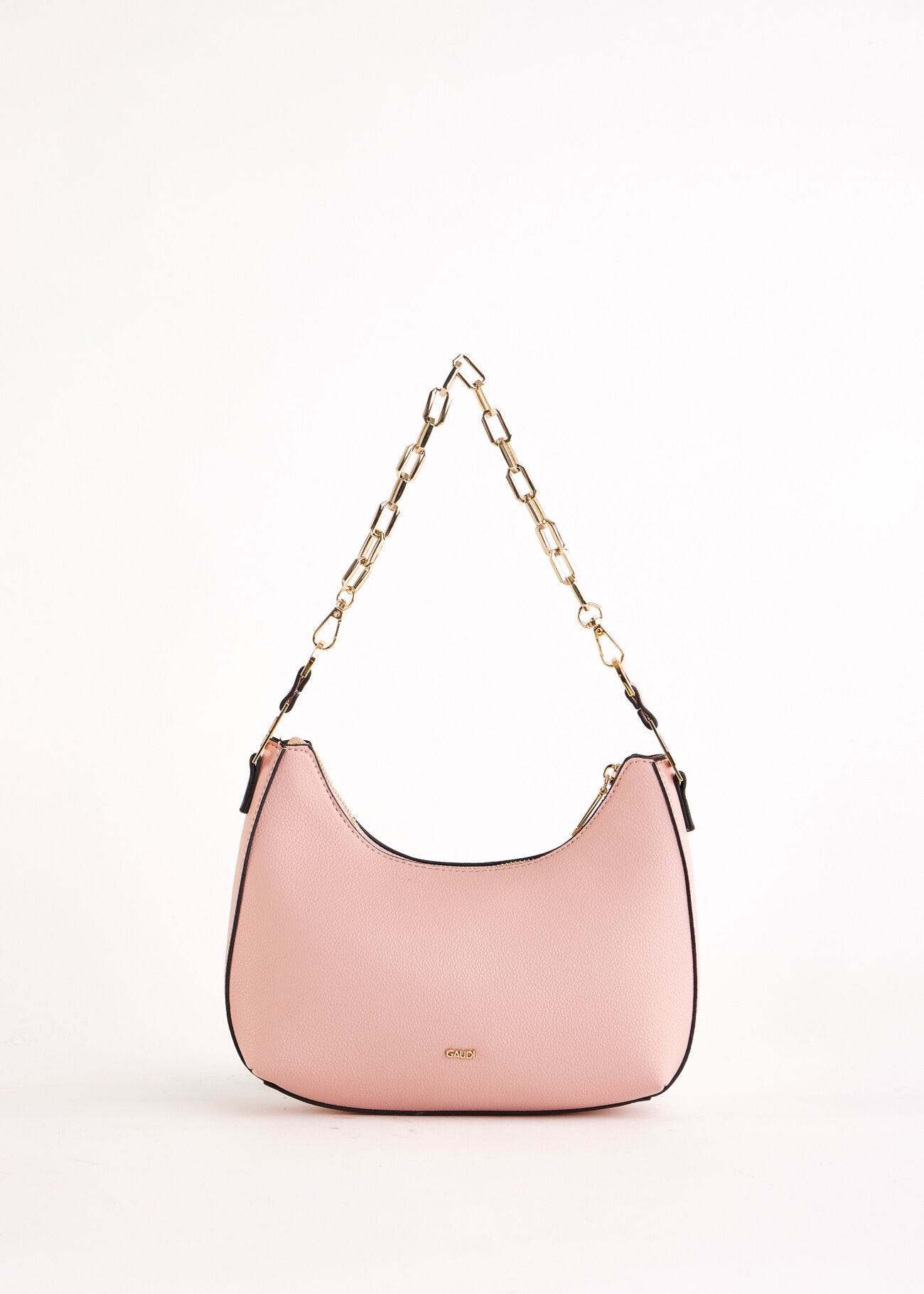 Borsa a spalla rosa con tracolla