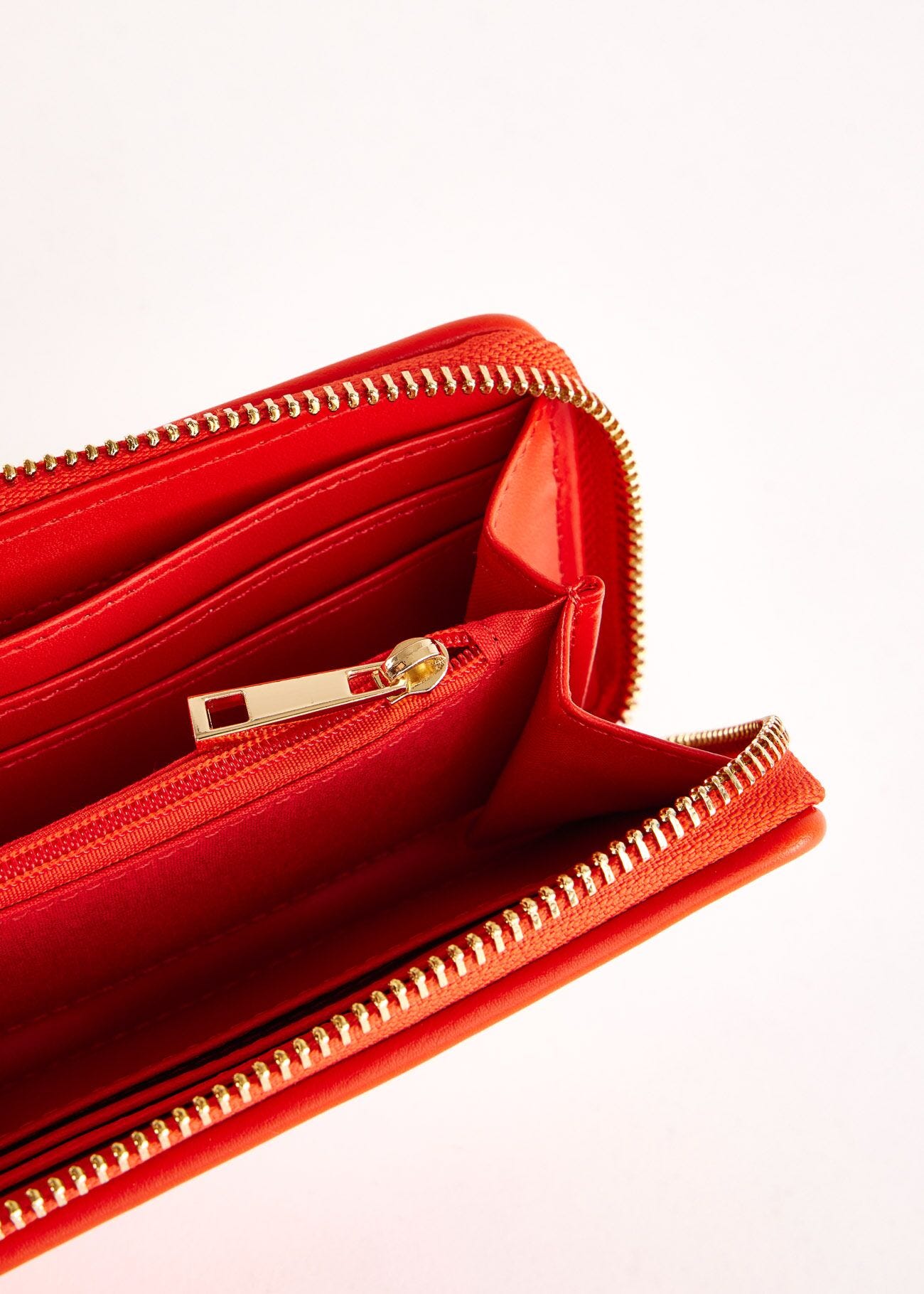 Mini zip-around wallet