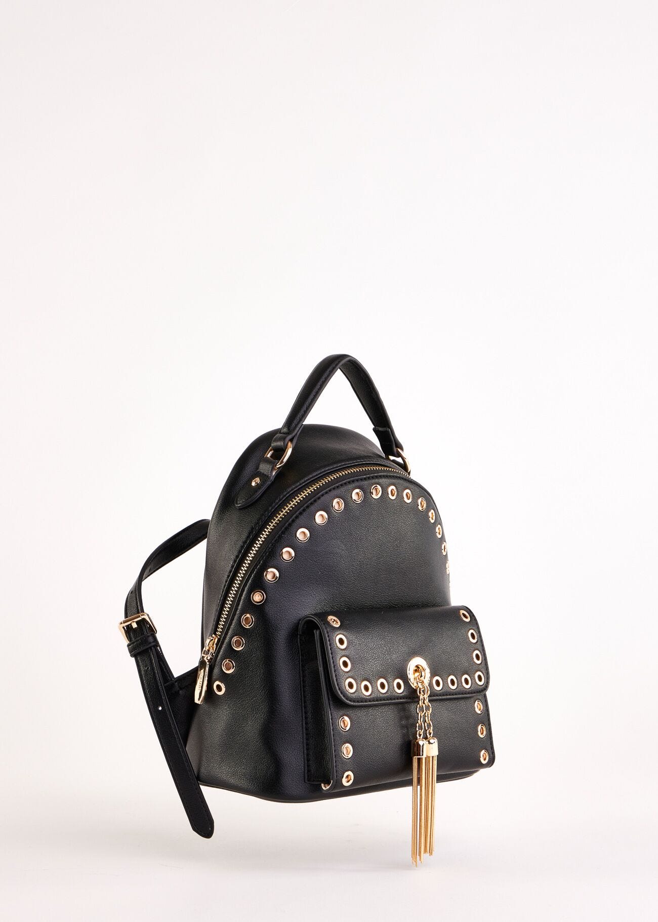 Sac à dos noir en matière synthétique