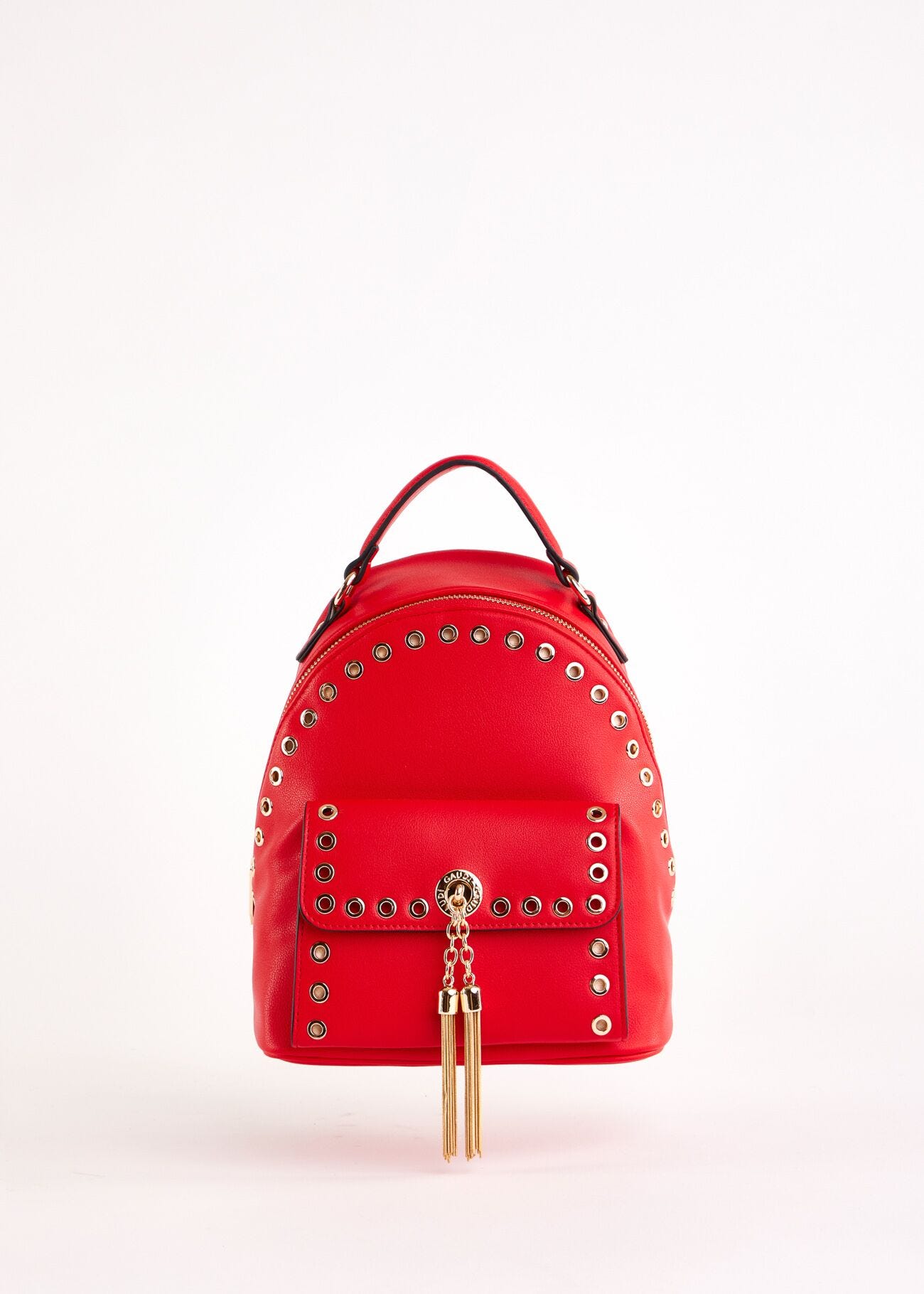 Sac à dos rouge en matière synthétique
