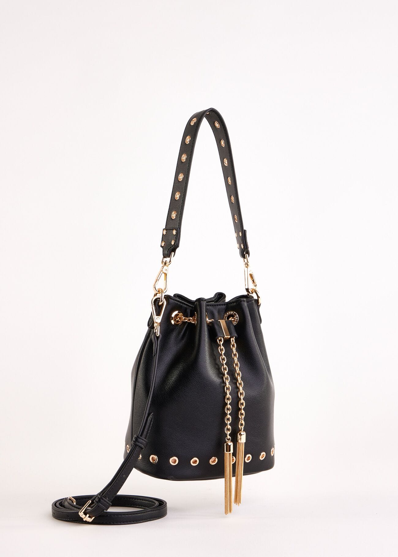 Borsa a secchiello nera