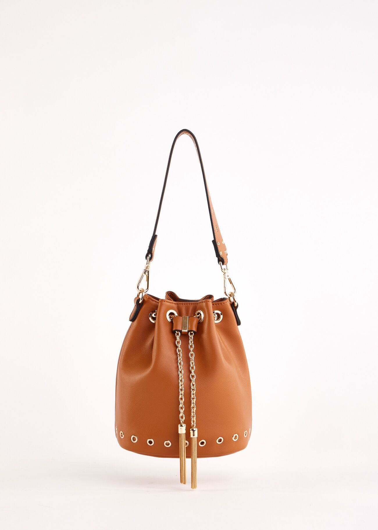 Borsa a secchiello marrone