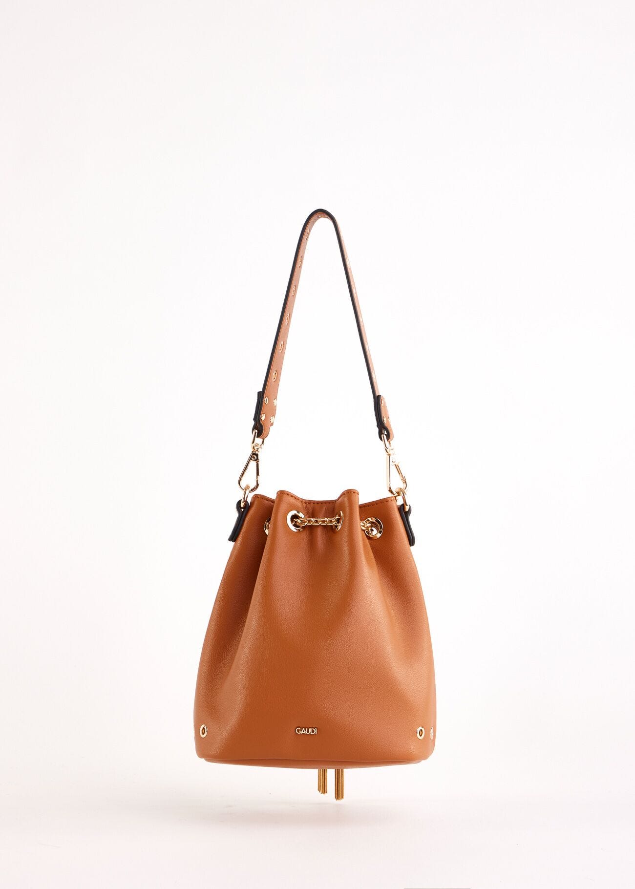Borsa a secchiello marrone