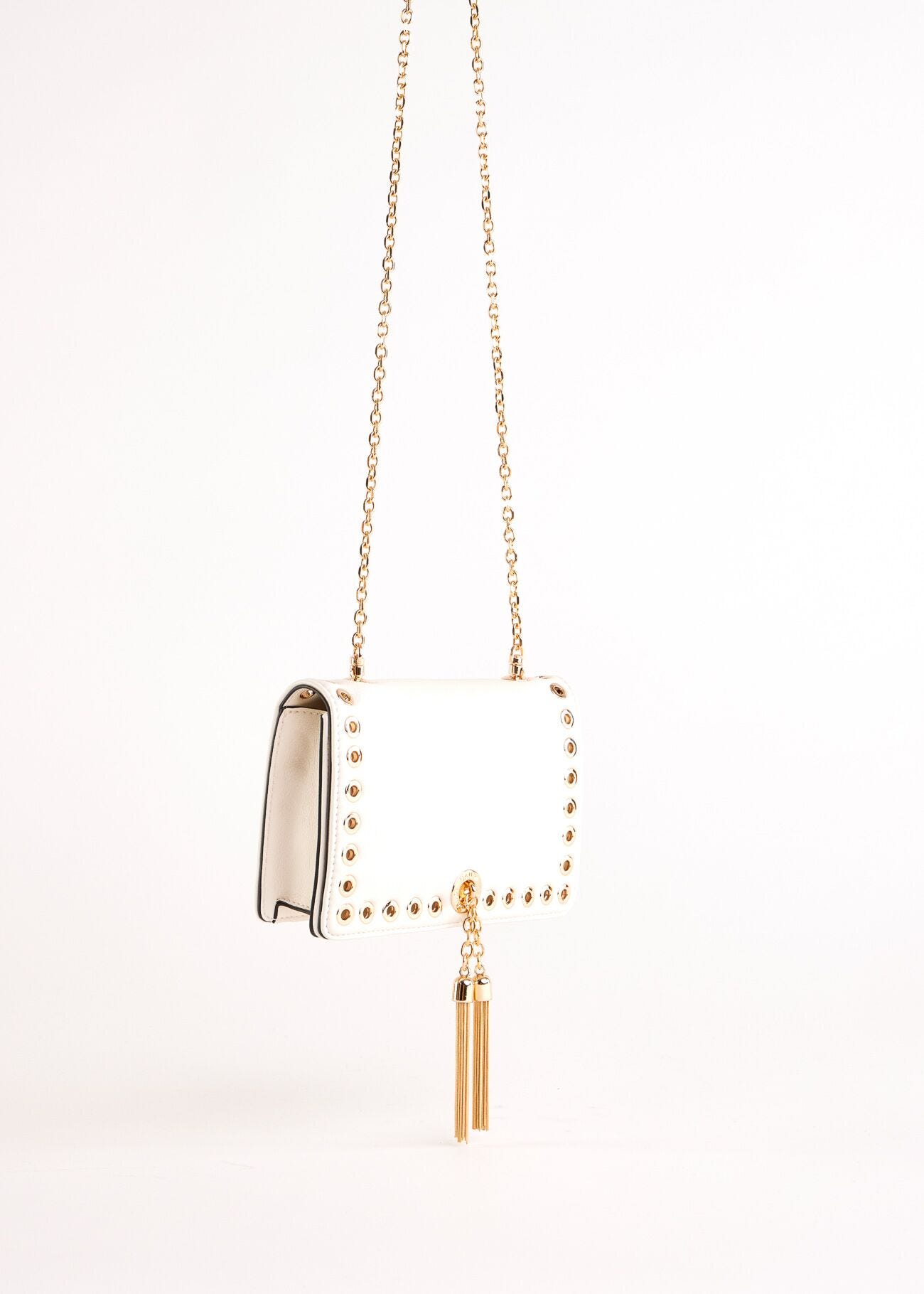 Sac à bandoulière blanc en matière synthétique