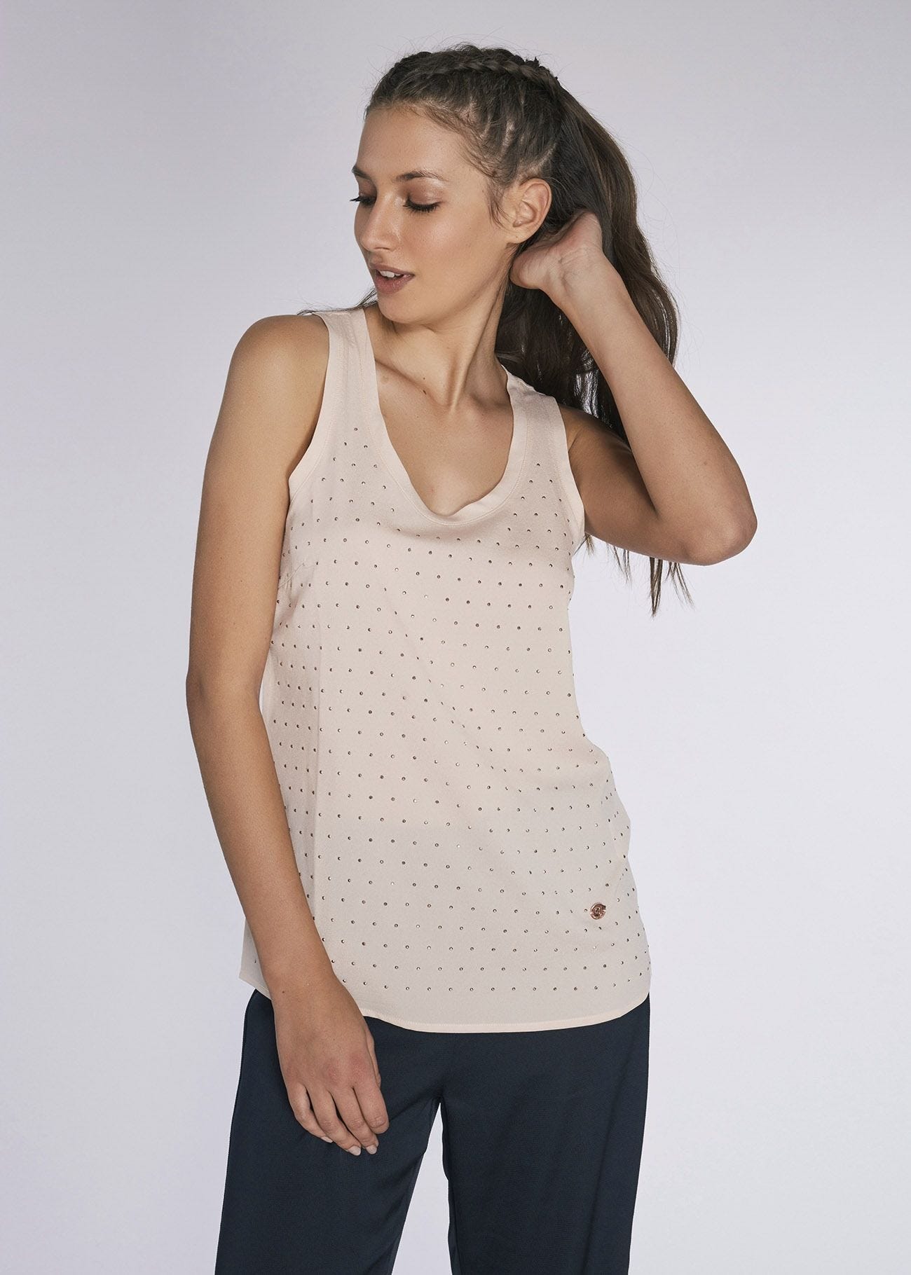 Georgette top with studs 