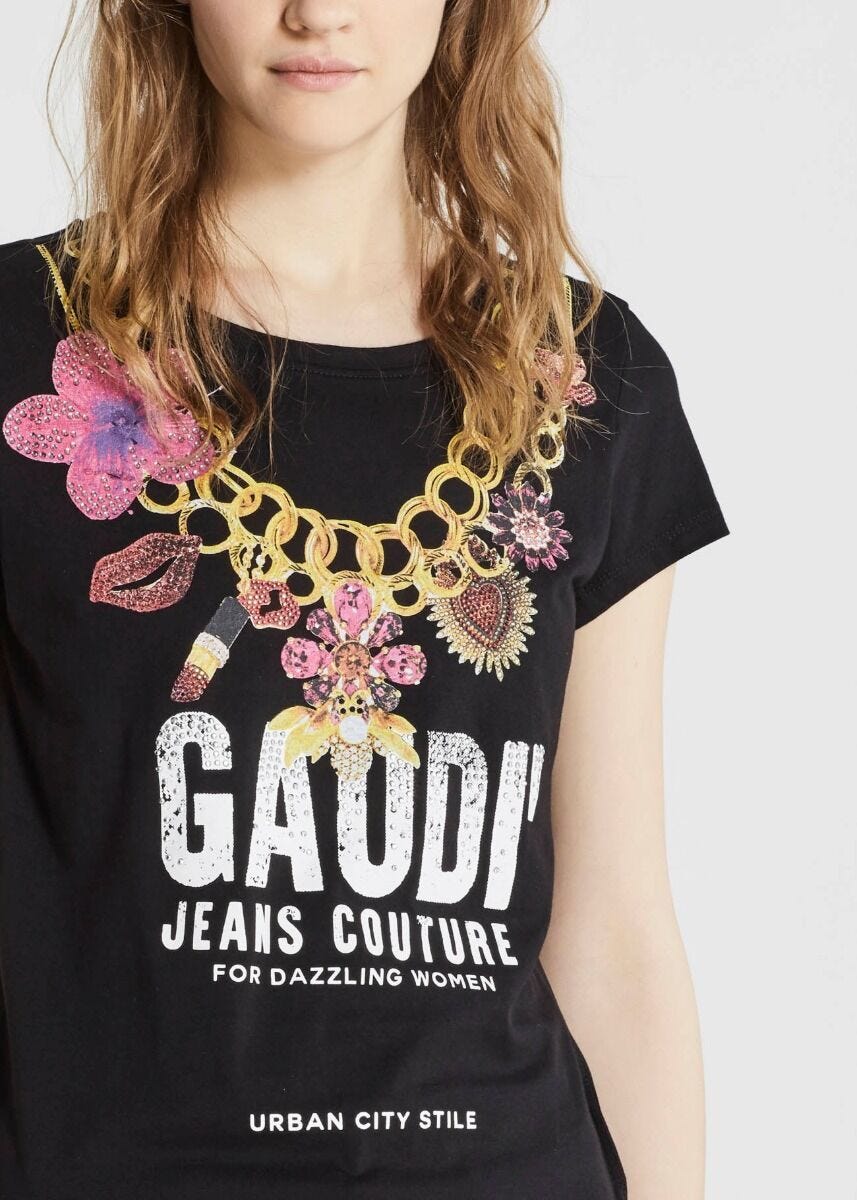 T-shirt en jersey avec strass