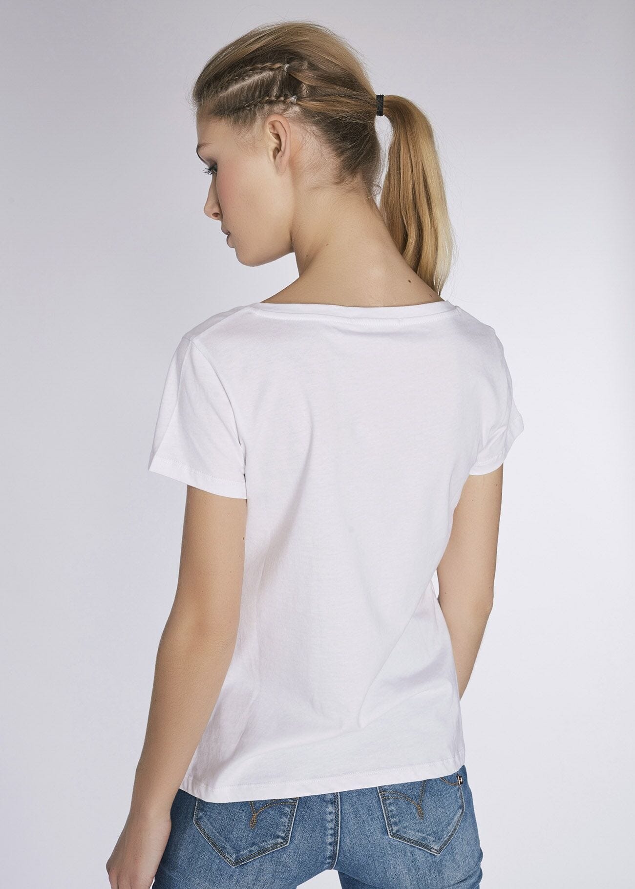 T-shirt en jersey col V  