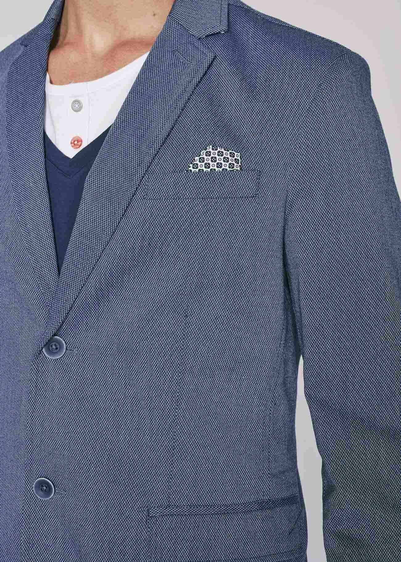 Single-breasted jacket in technical fabric 