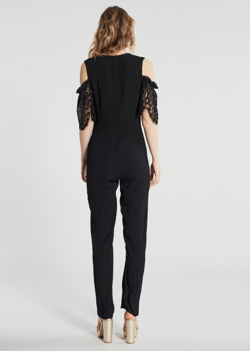 Jumpsuit with lace top 