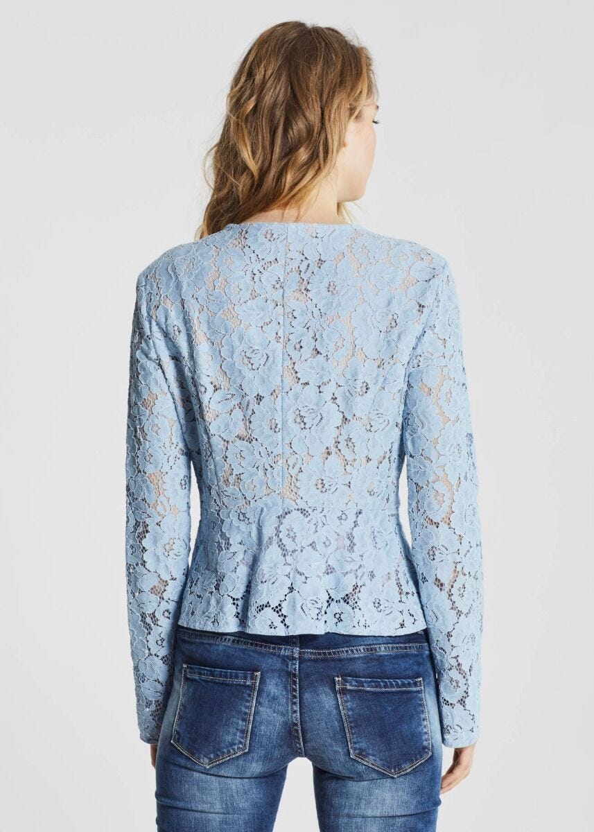 Lace peplum jacket 