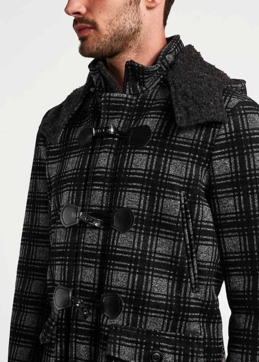 Jacket in wool check