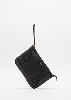 Clutch with ruffle embellishment Gaudì Fashion