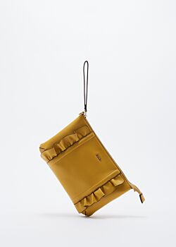 Clutch with ruffle embellishment Gaudì Fashion