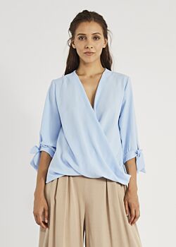 Blue Crossover blouse Gaudì Fashion