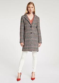 Checked wool coat Gaudì Jeans