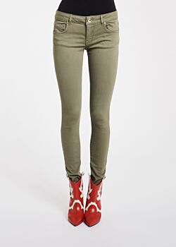 Deep Lichen Green Trousers Denny Rose Jeans