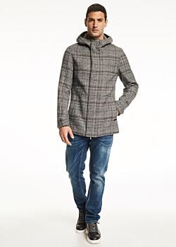 Black-grey Coat Multicolor Gaudì Uomo