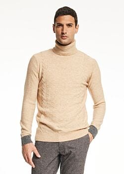 Maglione dolcevita in misto alpaca Gaudì Uomo