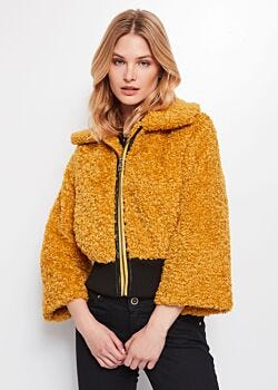 Faux fur jacket Gaudì Jeans