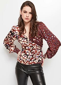 Black -doe-sequoia Printed blouse Gaudì Fashion