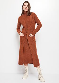 Umber Melange Cardigan in misto lana Gaudì Fashion
