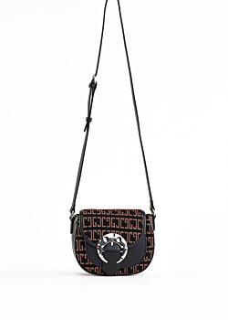 Crossbody bag in faux leather and lurex fabric Gaudì Fashion