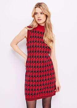 Women’s houndstooth dress Gaudì Jeans