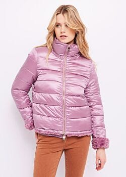 Sheer Lilac Reversible down jacket Gaudì Jeans