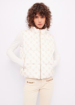 2101-2350 Gilet imbottito in nylon stampato Gaudì Jeans