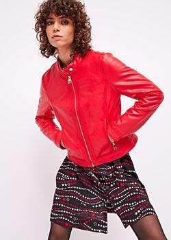 True Red Women's faux-leather jacket Gaudì Jeans