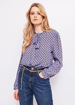 2827-2819-2376-2101 Camicia con stampa geometrica Gaudì Jeans