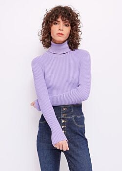 Sheer Lilac Maglia a coste Gaudì Jeans