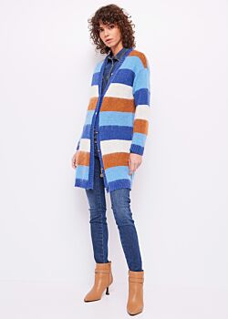 2101-2376-2819-2827 Cardigan à rayures jacquard Gaudì Jeans