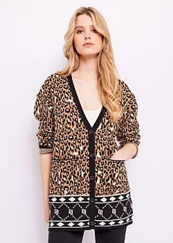 2350-2001-2131 Cardigan animalier Gaudì Jeans