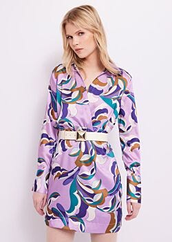 Liliac Breeze-deep L Robe en sergé imprimé Gaudì Fashion