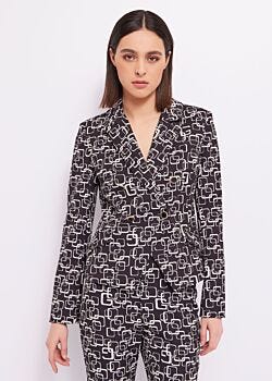 Black-pristine Blazer with print Gaudì Fashion