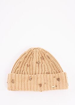 Marrone Berretto beanie in maglia Gaudì Fashion