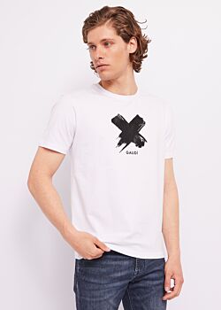 White T-shirt con stampa Gaudì Uomo