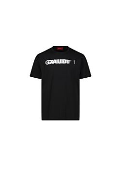 Black T-shirt con logo Gaudì Uomo