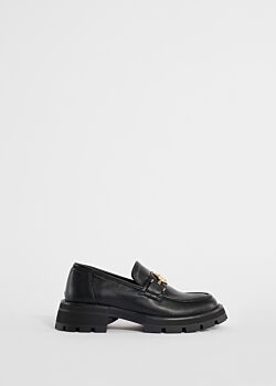 Black Faux-leather loafers Gaudì Fashion