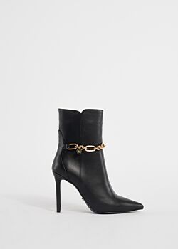 Black Booties with chain Gaudì Fashion