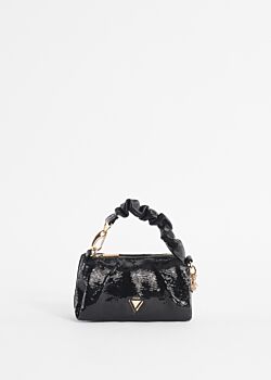 Black Borsa top handle con paillettes Gaudì Fashion