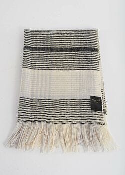 Black/white Striped scarf Gaudì Fashion